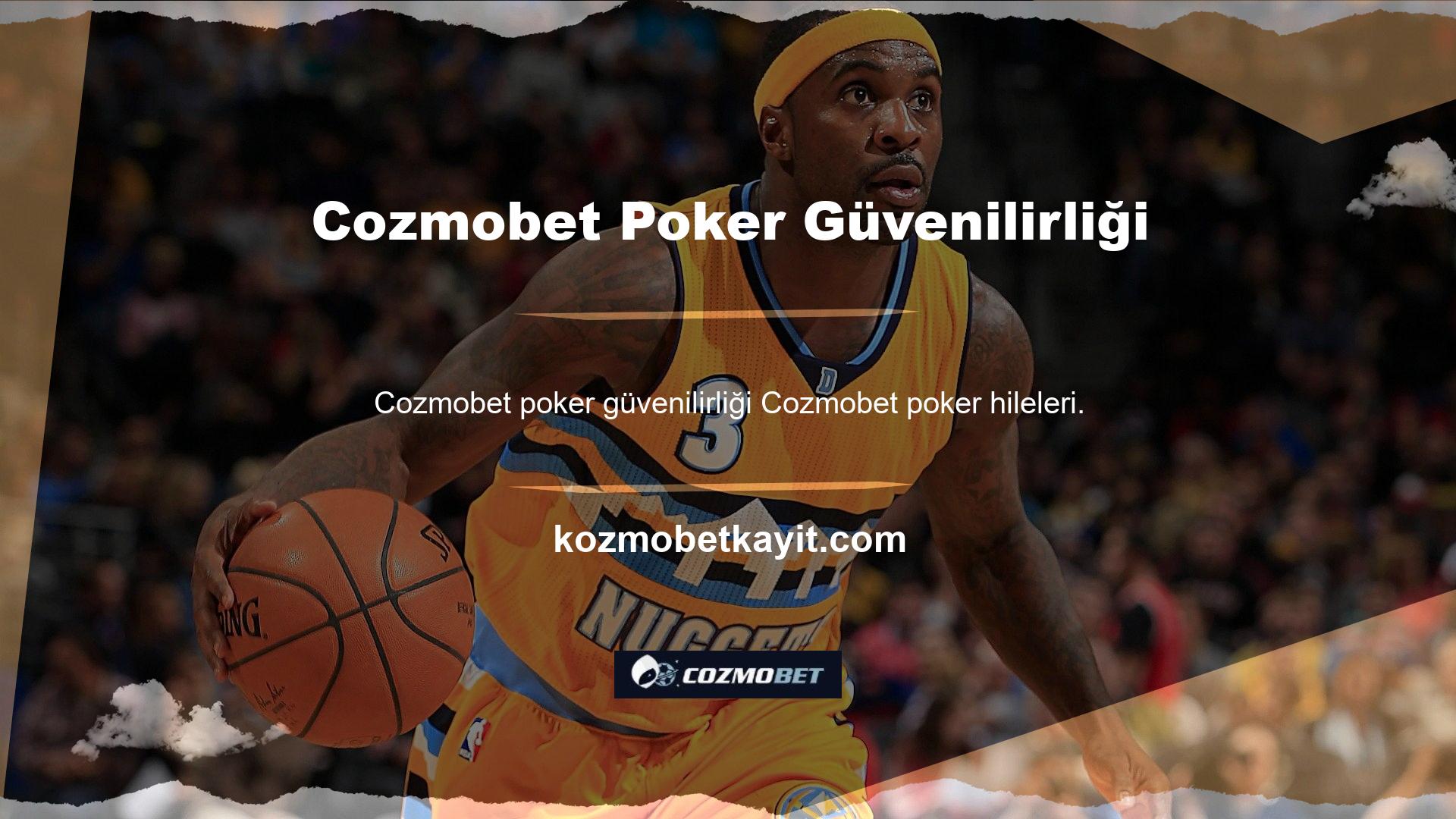 Dünyanın en güvenilir programlarından biri olan sınıf poker kullanarak poker hizmetinizi yayınlayan Cozmobet hile yapma şansınız yok